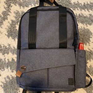 BRAND NEW ferlin grey/black diaper bag backpack